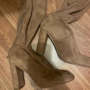 Steve Madden camel knee high boots